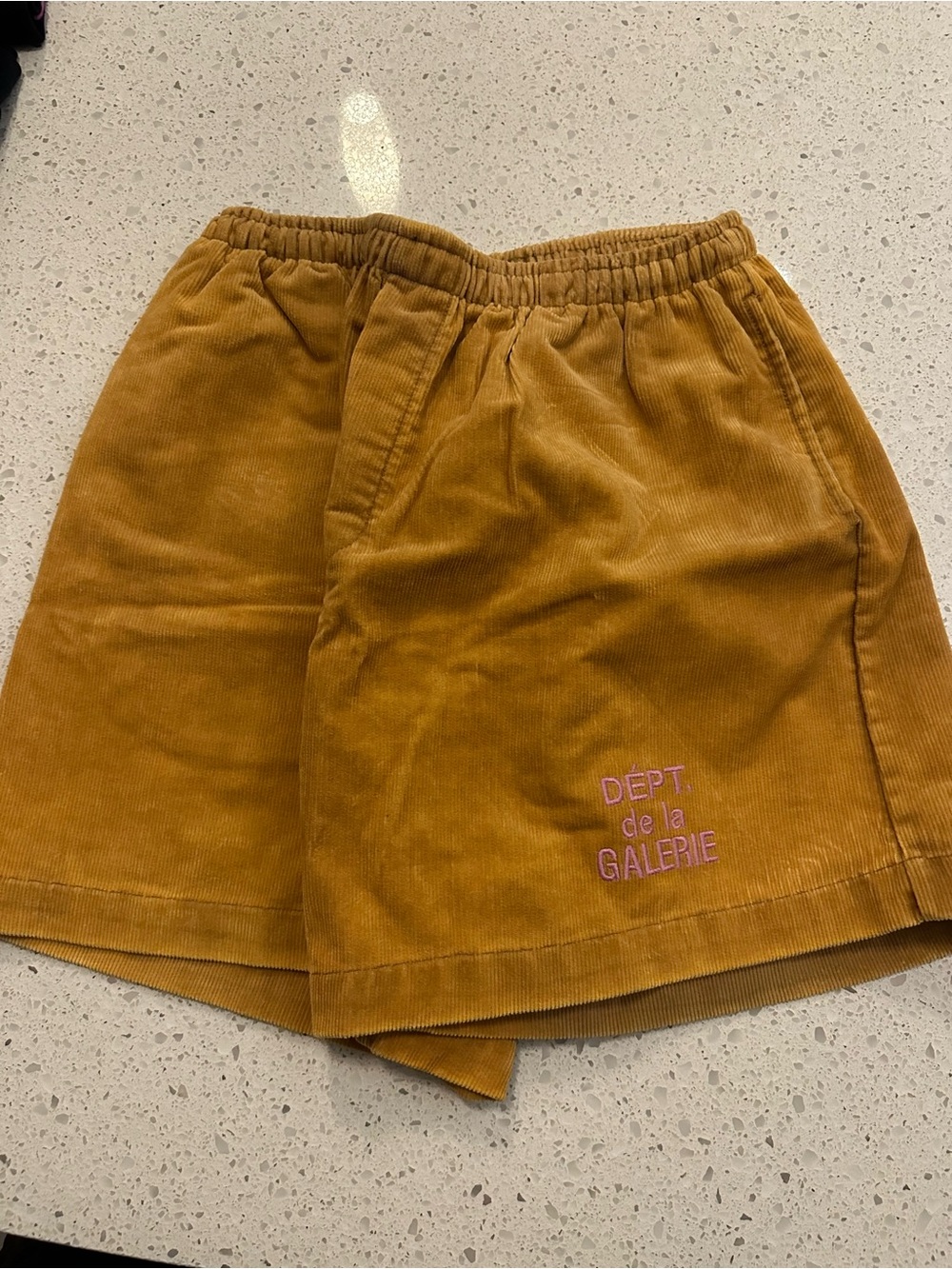Gallery Dept Corduroy Shorts - Mustard Brown